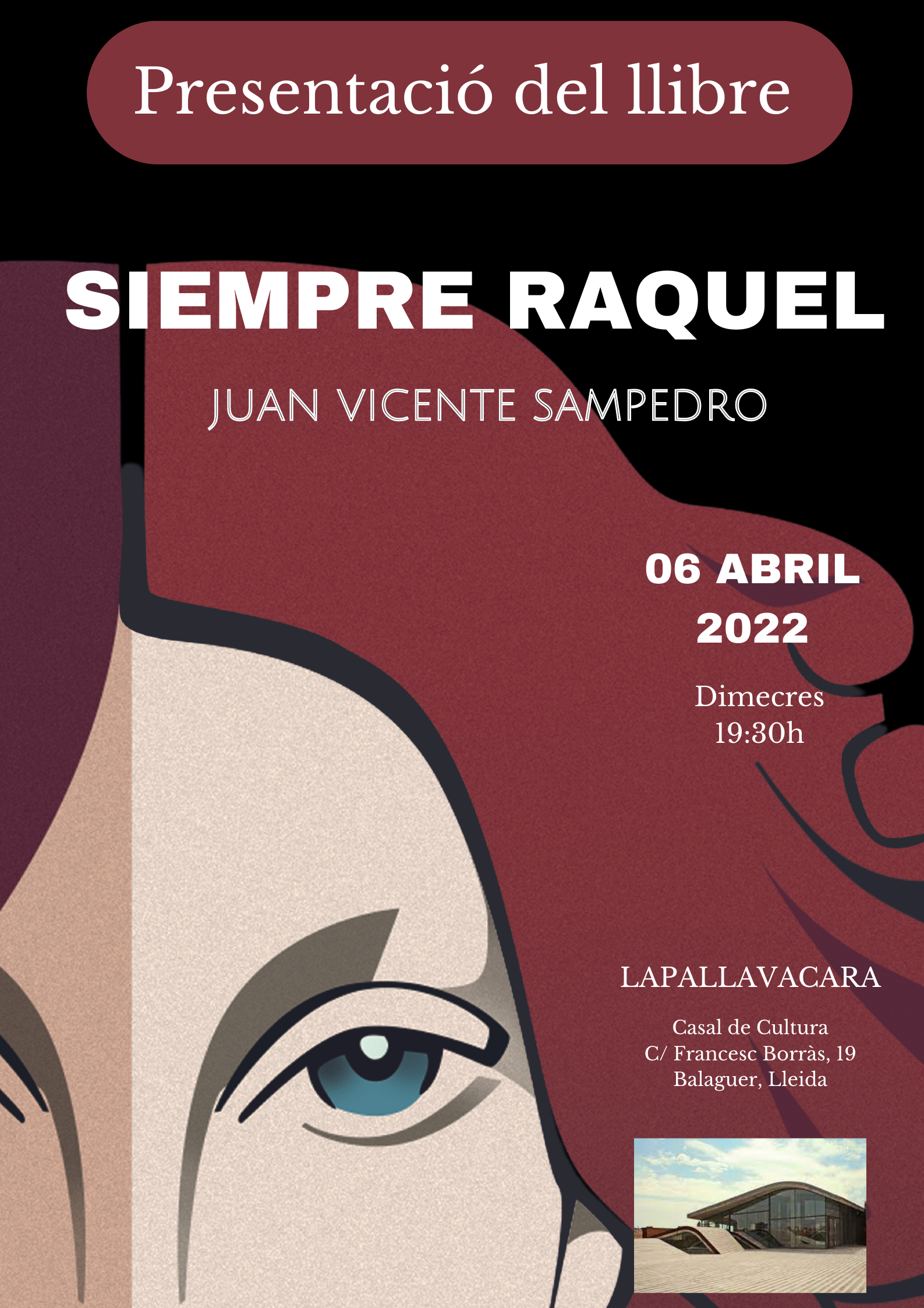 Presentación de la novela Siempre Raquel de Juan VIcente Sampedro en Lleida y Balaguer