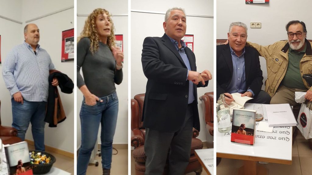 La novela de Juan Vicente Sampedro, Llámame Charo, ganadora del Certamen Los Maestros fue presentada en la librería La Irreductible, Lleida